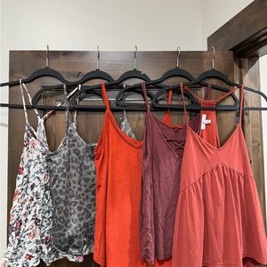 Stylish Women's Red and Gray Tops Collection